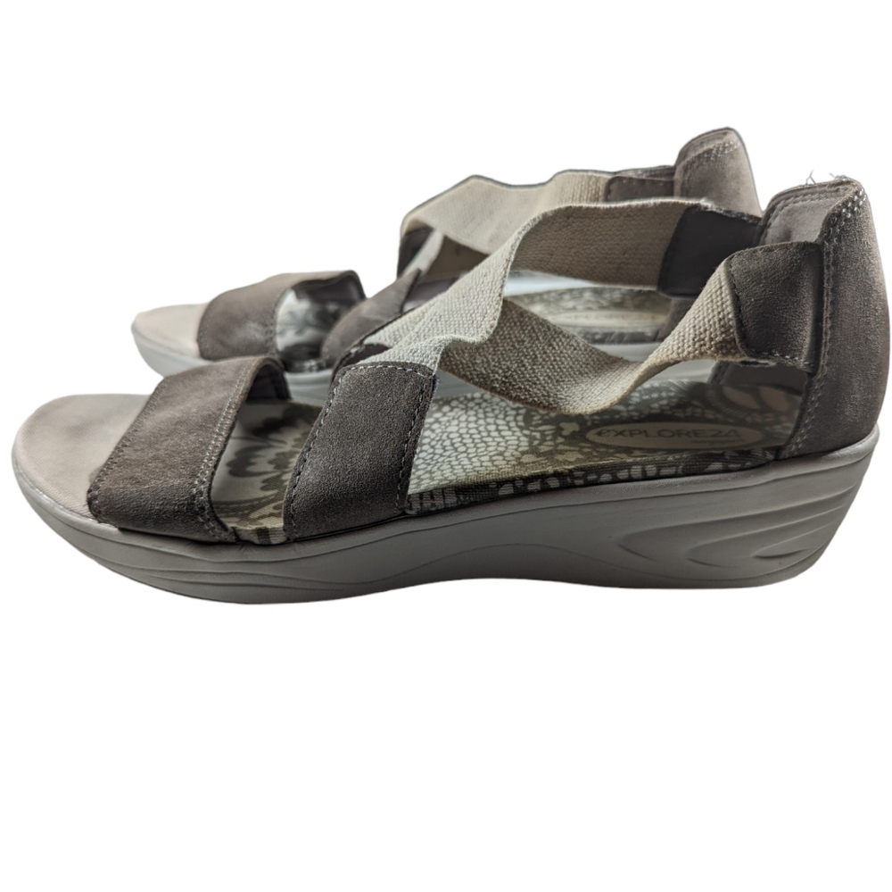 Easy Spirit Explore 24 Esmatilde Wedge Sandals Sz 8 - Picture 3 of 10
